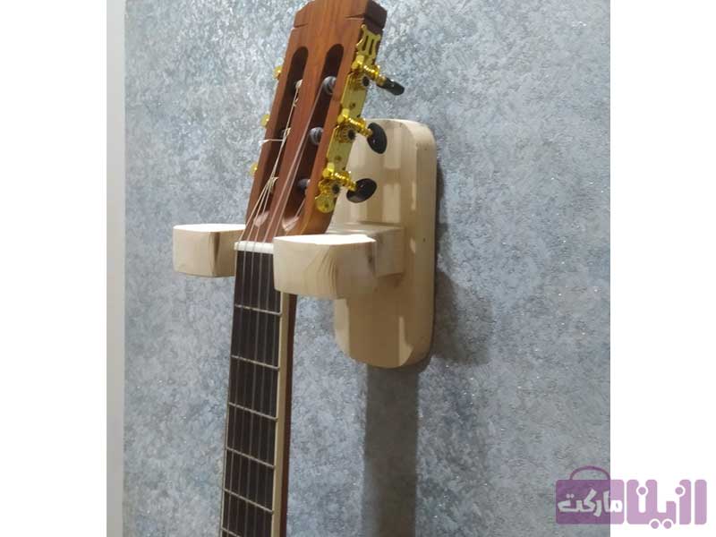 استند گیتار دیواری رنگ چوب (روشن)
