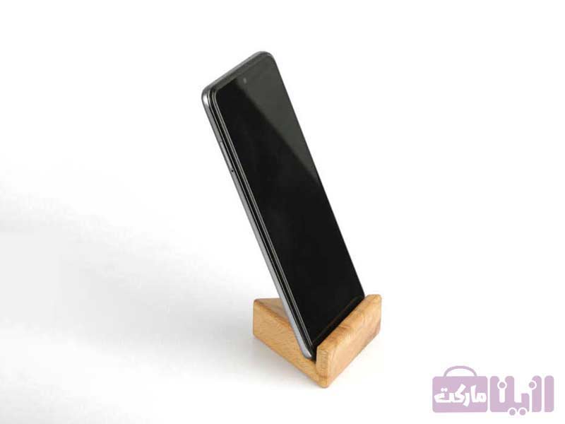 هولدر چوبی موبایل (پایه نگه دارنده موبایل) چوبی مدل مکینتا
